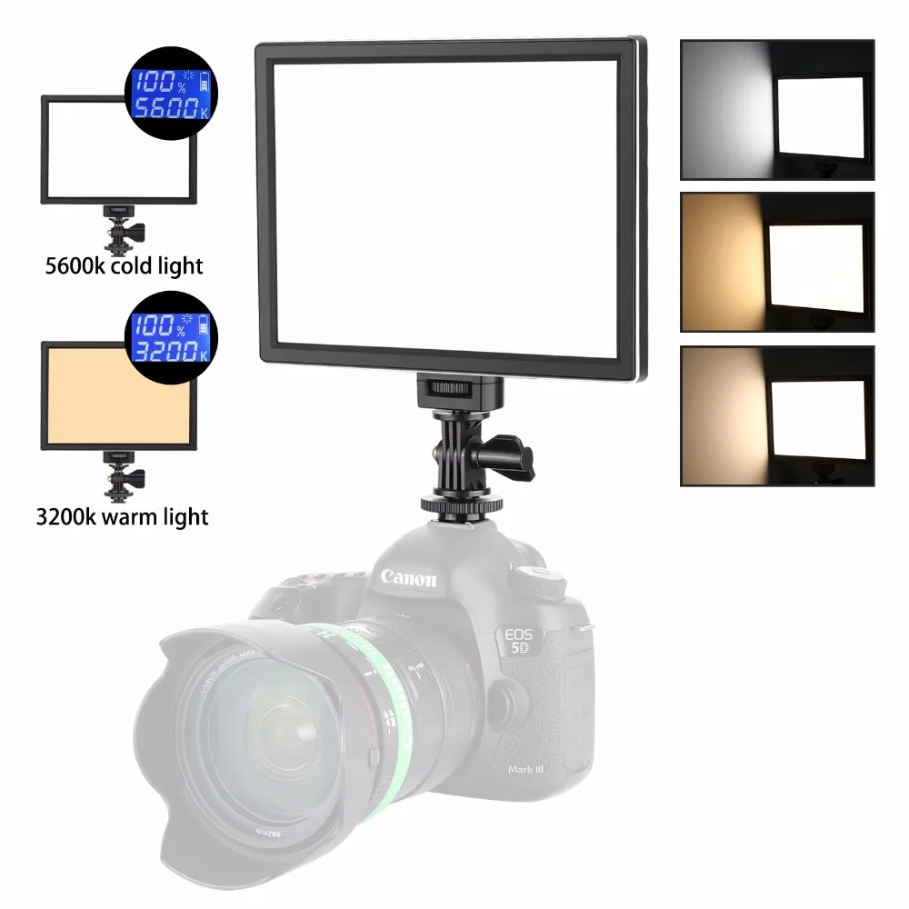 Angelesinertes Comprar Neewer Cámara Led Video Luz Smd Panel De Luz Para Iluminación Más Suave Fotografía 5600 K A 3200 Temperatura Color Variable Online Baratos