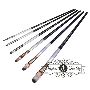

Eval High Quality Oil Painting Brush Nylon Hair Acrylic Artist Paint Brush Set Watercolor Paint Brushes Art Supplies