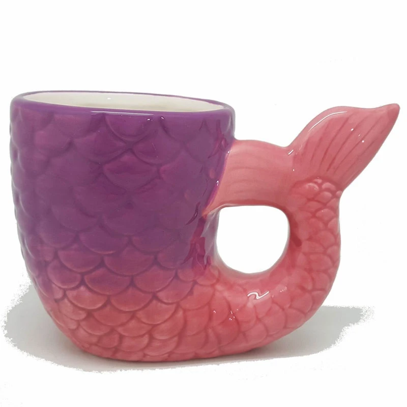 

Mermaid Mug Cartoon Painted Princess Fishtail Ceramic Coffee Cup For Girl Gift