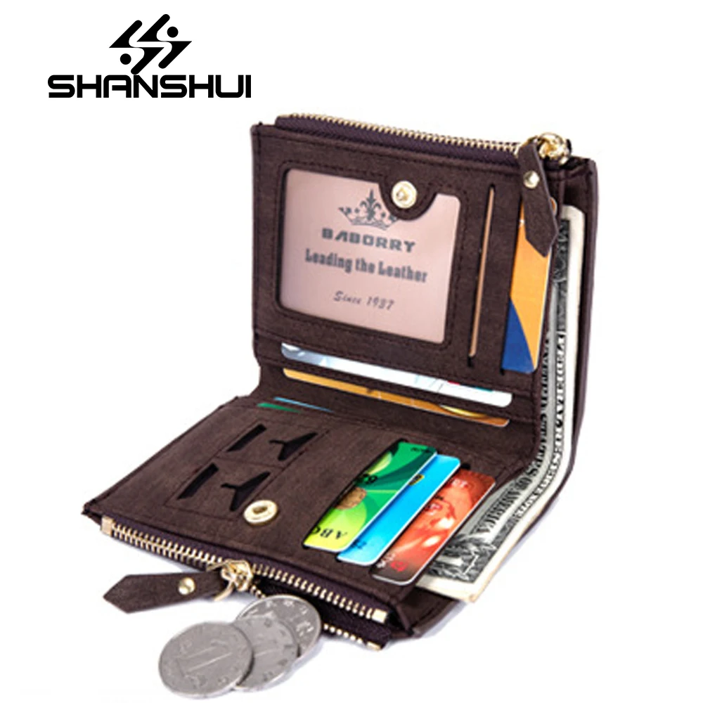 Coin Bag Zipper Men Wallets Famous Brand Mens Wallet Male Money Purses Wallets New Design Top ...