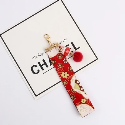 Традиционные Omamori Maneki Neko God Wish blesse Ribbon sakura аксессуары для телефонов подвесные брелоки J02 - Цвет: 2