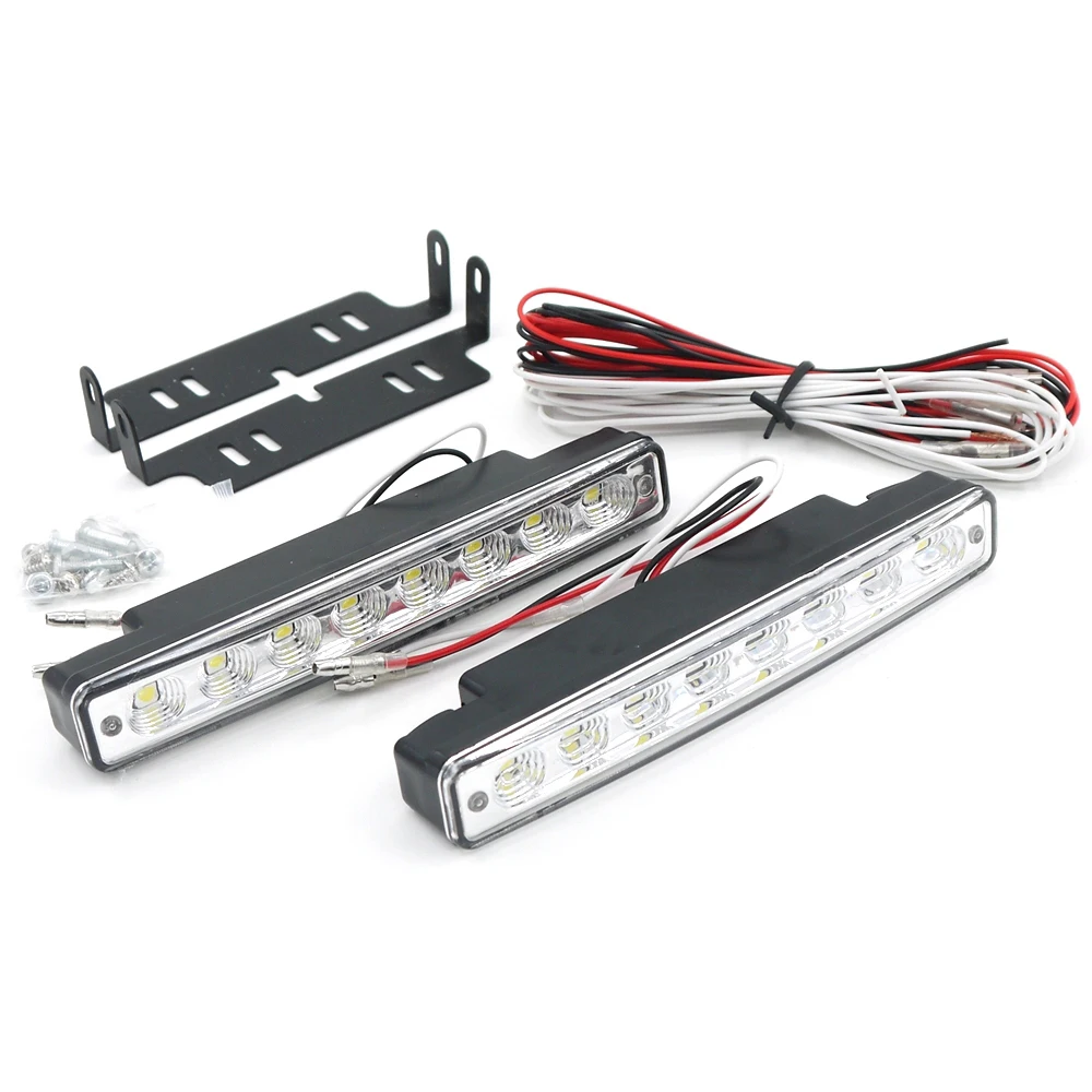 Новый 2017 6000 К DC 12V светодиодный 8 DRL Автомобильные дневные вождения бега