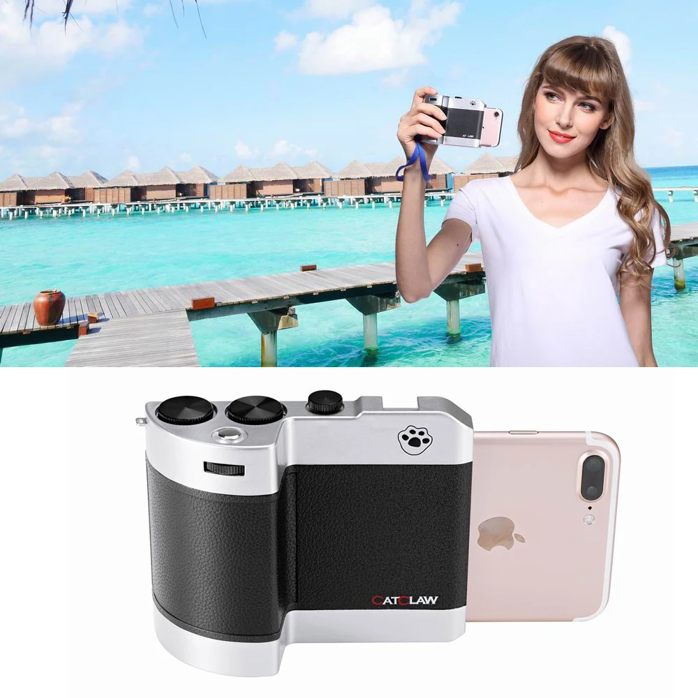 

Mobile Camera Selfie Handle Phone DSLR Transform Shooting Controller for 4.7" IPhone 8 7 6 / 5.5'' Plus 6P 7P 8P ISO WB Adjust