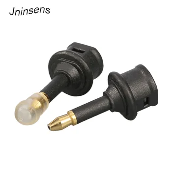 

2 Pcs/lot Optical Fiber Audio Cable MINI TOSLINK to TOSLINK 3.5 MM Digital Adapter Male to Female Adaptor Round Jack to Square