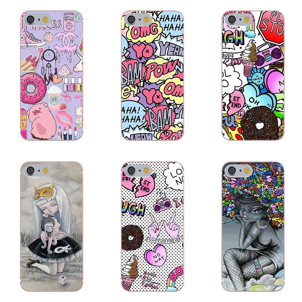 TPU Print Phone For Galaxy Alpha Core Prime Note 4 5 8 S3 S4 S5 S6 S7 S8 S9 mini edge Plus Sexy Girls Graffiti Letter Cartoon | Мобильные