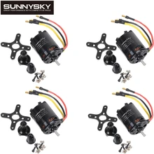 4 шт./лот SunnySky X2826 550KV 740KV 880KV 1080KV походный внешний ротора безщеточный для Вертолет