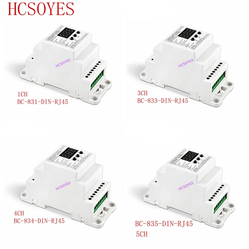 

1CH 3CH 4CH 5CH DMX512 Constant voltage decoder DIN Rail BC-831-DIN-RJ45/BC-833-DIN-RJ45/BC-834-DIN-RJ45/BC-835-DIN-RJ45 Cv Pwm