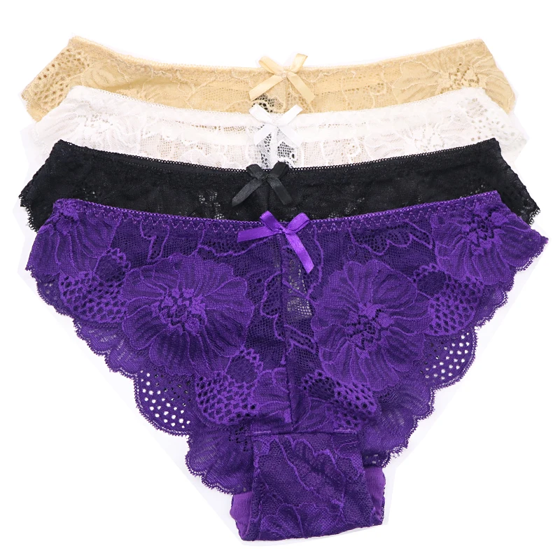 1pcs Sexy Lace Panties Women Fashion Lingerie Ultra-thin Briefs High Quality Cotton High Waist Cute Breathable Women Underwear