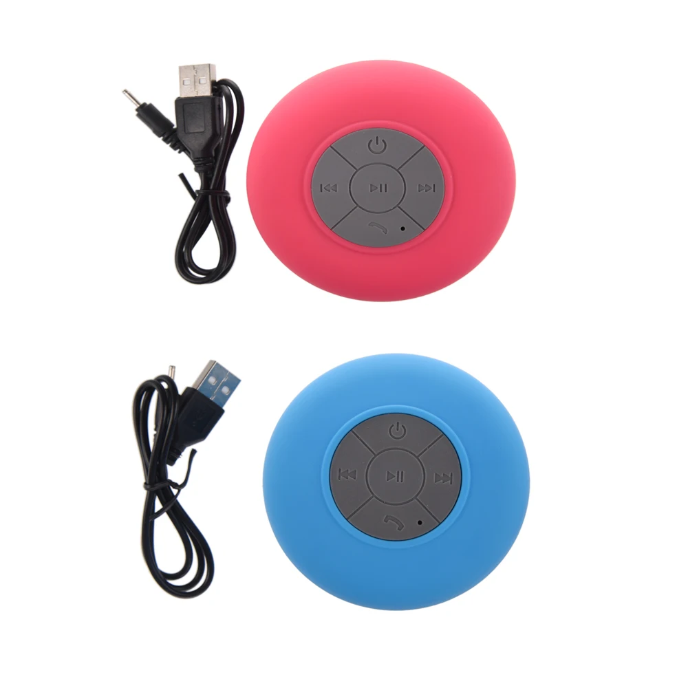TTKK портативный автомобильный беспроводной bluetooth-динамик для ванной комнаты (розово-красный/синий)