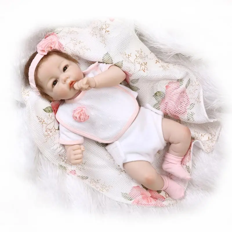 Npkcollection Brand 22" Half Silicone Body Reborn Baby Dolls Toys For Girls Reborn Menina Bonecas Children Gift Dolls - Dolls - AliExpress