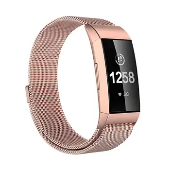 

10 colour Milanese loop Replace strap For Fitbit charge 3 watch band bracelet stainless steel belt sports smart watch wristband