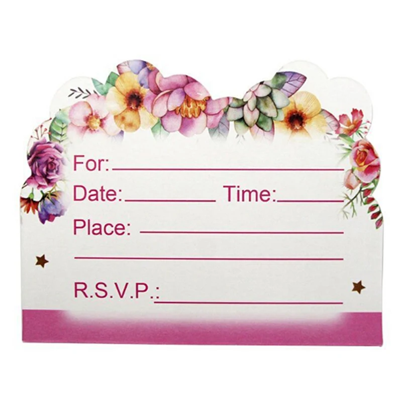 

10 Pcs/lot Kawaii Invitation Card Unicorn Horse Kids Birthday Party Supply Event Party Supplies Party Decoration