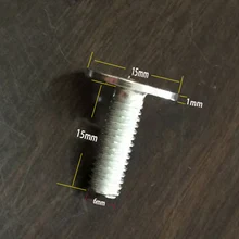 1000 шт/партия подставка для тортов винтов с плоской головкой длиной 15 мм