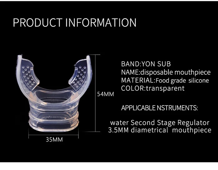 Мундштук Подводное плавание снаряжение Дайвинг второй этап регулятор жидкий силиконовый мундштук оборудование для дайвинга