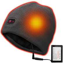 7,4 В зимняя нагревательная шляпа Лыжная езда Альпинизм, туризм, охота лед-Рыбалка Спорт на открытом воздухе Отопление мужской и женский универсальная Кепка