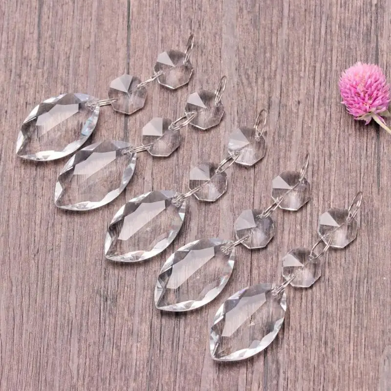 Горячая 5 шт. подвеска с кристаллом для глаз лошади DIY призмы декоративная подвеска для автомобиля Аксессуары для люстр домашний Свадебный декор
