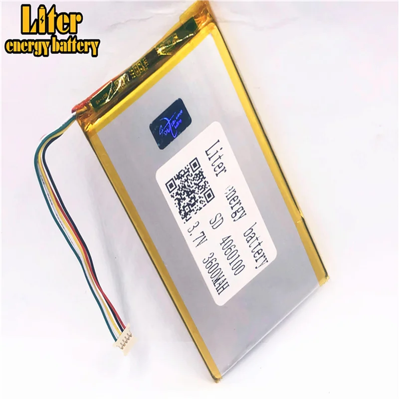 

Штепсельная Вилка 1,0-5 P 4060100 оптовая цена 3,7 v 3600mah lipo батарея в аккумуляторах планшетных ПК 7 дюймов MP4 MP5
