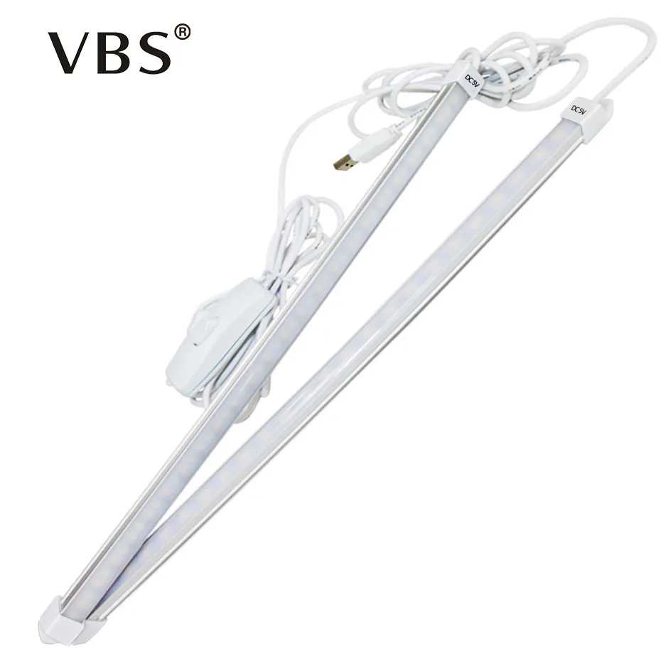 USB Светодиодные ленты бар светильник DC5V SMD 2835 3 Вт 5 300lm 550lm светодиодные настольные
