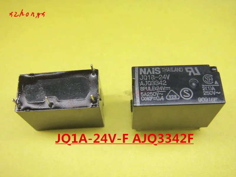 JQ1A-24V-F AJQ3342F JQ1A-24V AJQ3342 5A250VAC 4 Пина 24VDC DC24V 24V Мощность реле