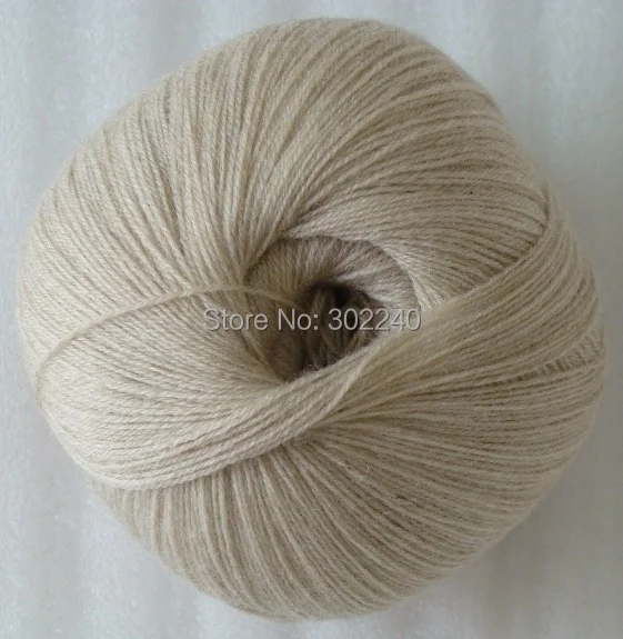 

sale 1balls X 50g LACE soft pure high quality cashmere Yarn Knitting beige 086