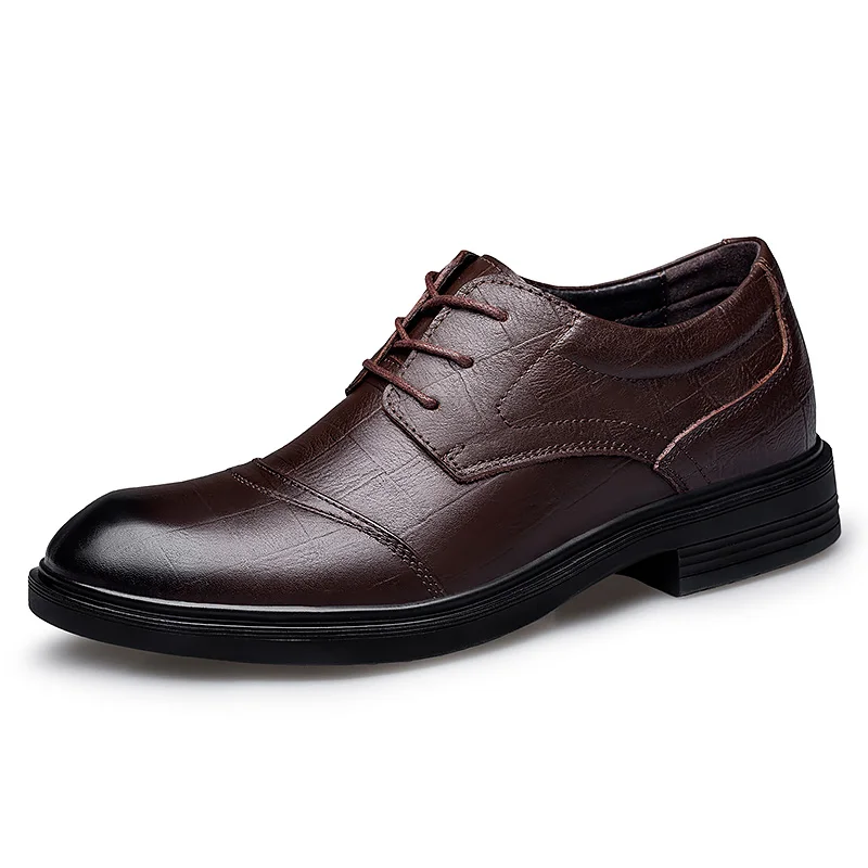 Genuine Leather Men Shoes Business Oxfords Men Casual Shoes Cow Leather Male Footwear Work Formal Shoes