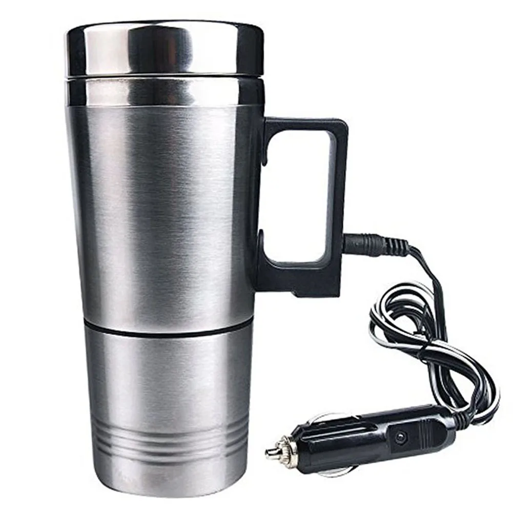 Car Electric Water Heater Heating Mug Stainless Steel Coffee Kettle Cup Hot Sale
