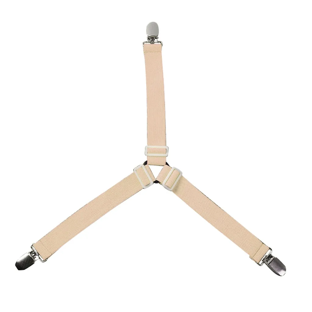 Elastic Bed Sheet Straps Clips Adjustable Heavy Duty Grippers Suspender 2.21 | Дом и сад