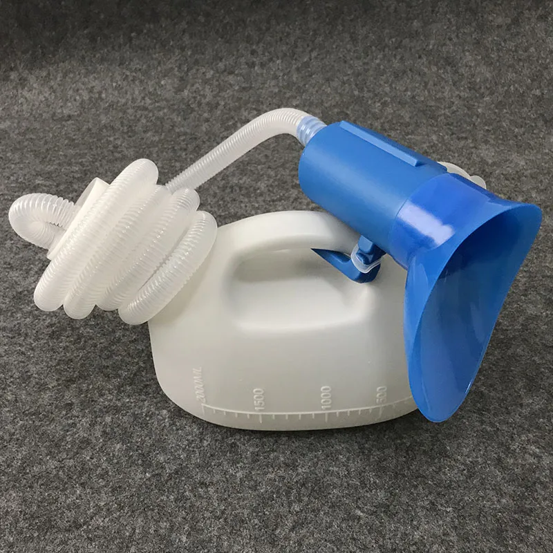 1.6 meter tube male/female urinal 2000ml urine pot bed patient urinary care