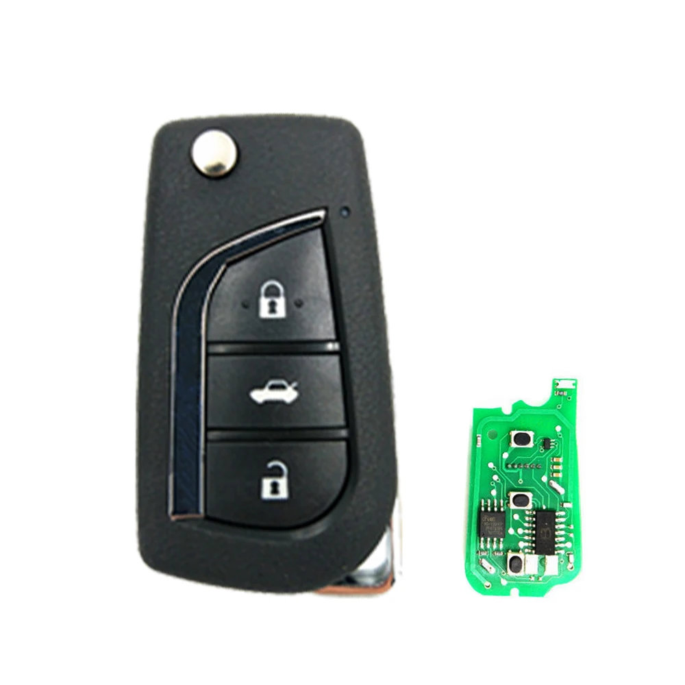 OkeyTech B13 KD дистанционный ключ 3 кнопки дистанционного управления автомобильный ключ для KD900+/URG200 ключ программист Универсальный B Серия B13-3 для Toyota
