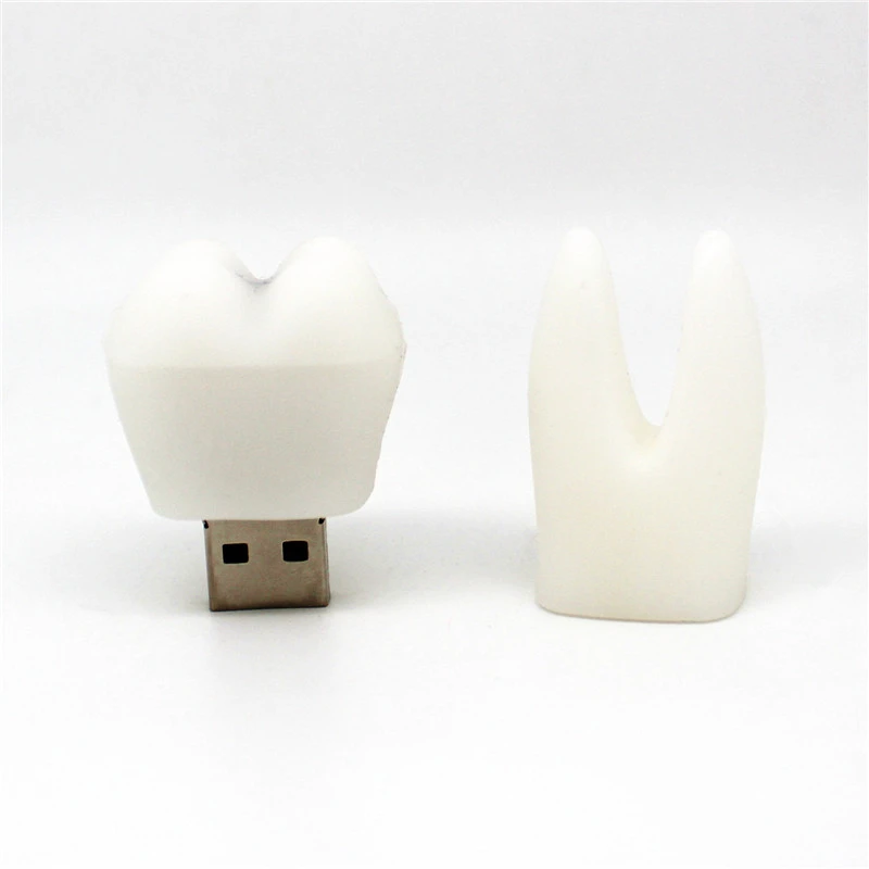 Милая мультяшная модель зубов USB 2 0 флэш накопители 16 ГБ 8 4 накопитель 64 32
