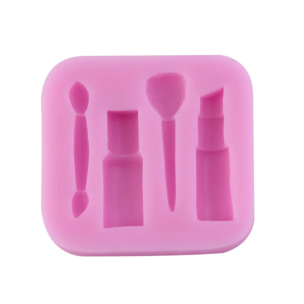DIY Silicone 3D Makeup Tools Lipstick Design Fondant Cake Molds