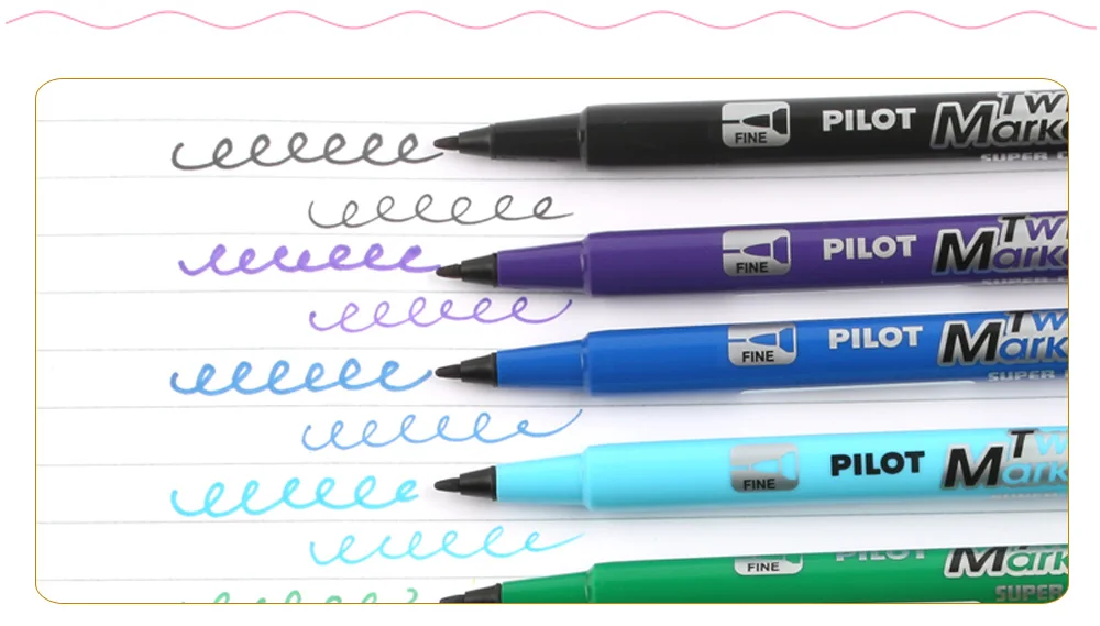 Ручка канцелярская маркер ручка пилот мягкий лайнер двуглавый школьный флуоресцентный карандаш 1 шт. крючок цветной знак ручка милый SCA-TM