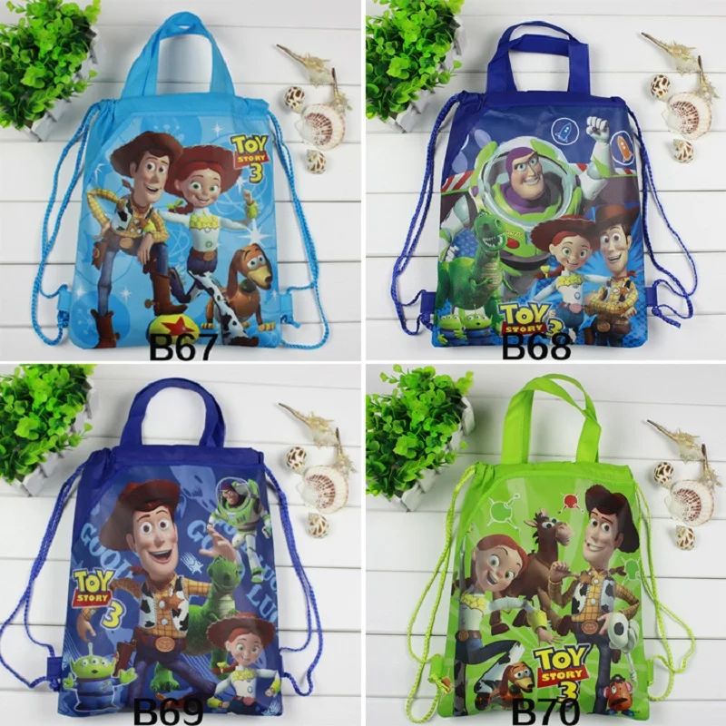 

4pcs/lot of New toy theme handbag drawstring backpack, event & party gift bag, shopping bag, storage bag