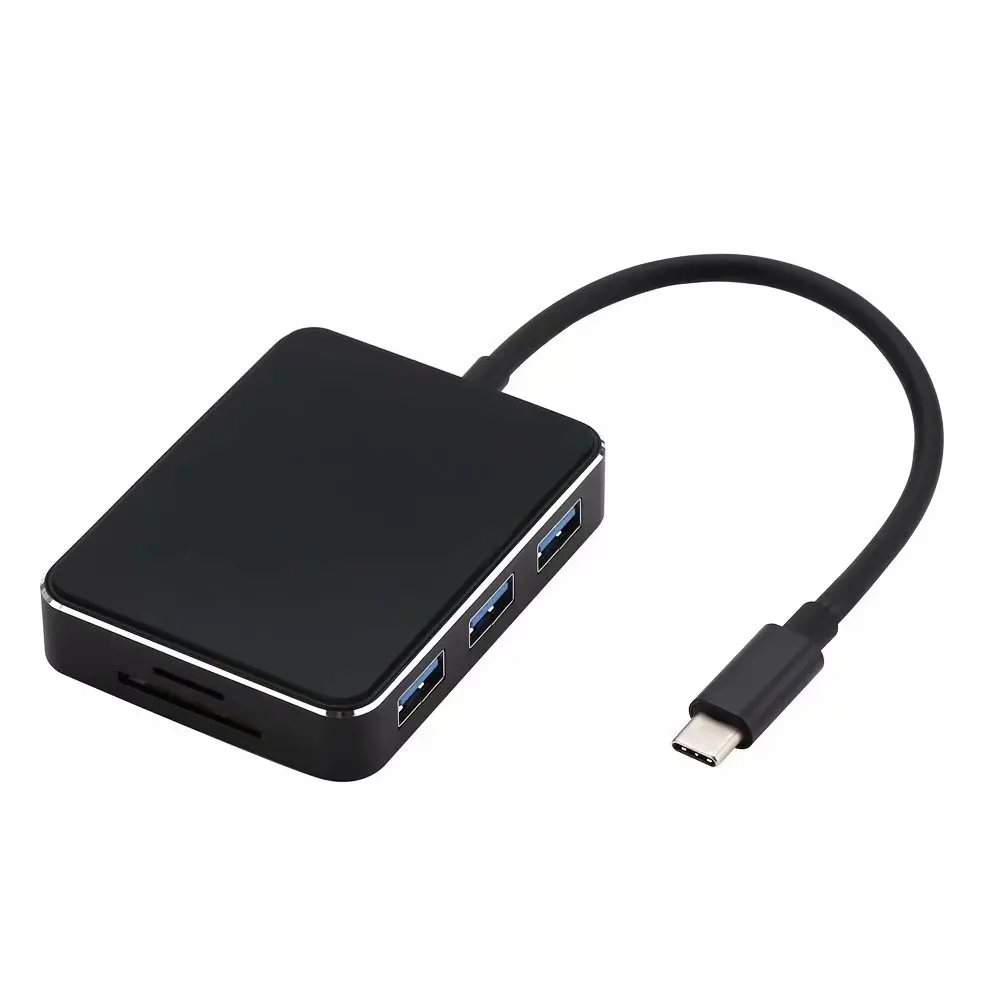 Акриловый стеклянный док-станция для ноутбука type-C 7 в 1 HDMI VGA PD USB 3,0 SD, TF, USB C для чтения карт type C PD адаптер для MacBook