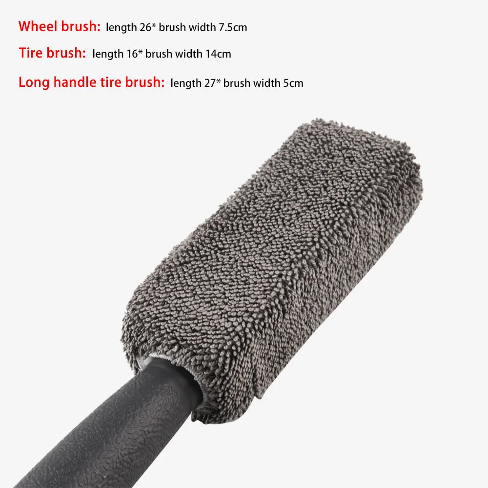 3pcs/lot Universal Car Wheel Wash Brush Anti-slip Handle Car Cleaning Brush Kit Soft Auto Brush Dust Car Accessories 3pcs/lot Universal Car Wheel Wash Brush Anti-slip Handle Car Cleaning Brush Kit Soft Auto Brush Dust Car Accessories