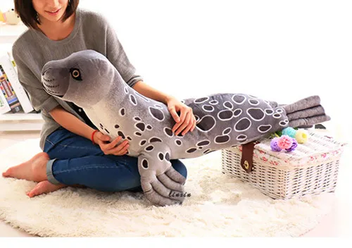 

Free shipping 100cm big emulate seal sea dog plush animal stuffed toy gift for friend kids child boys girls birthday party gifts