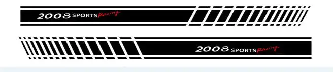 2 шт Автомобильная боковая наклейка для Пежо 2008 3008 - Название цвета: 2008