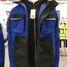 Jiade Мужская Рабочая одежда зимняя куртка Светоотражающая зимняя куртка Высокая Видимость Зимняя куртка меры рукава