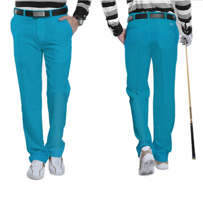 PGM брендовые уличные быстросохнущие прочные водонепроницаемые дышащие штаны для гольфа, мужские брюки для гольфа, 4 цвета, спортивные штаны для мужчин - Цвет: Blue