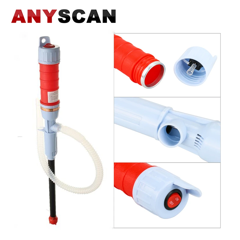 

Battery-Operated Liquid Transfer Pump,Car Auto Vehicle Fuel Gas Transfer Tools with PE Hose for Diesel Extractor Tank Oil Drum