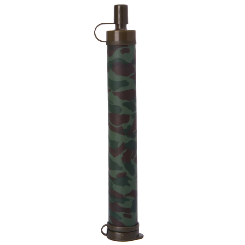 

Personal Water Filters Straw Hiking Camping Emergency Equipment Camouflage Color