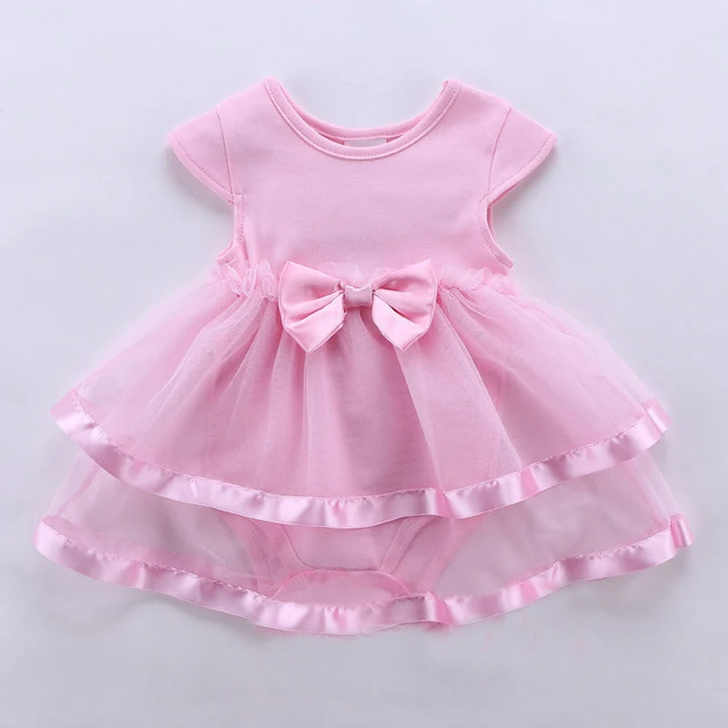 Wholesale Baby Girl Clothes 2017 Summer Baby Clothing Sets Lace Romper Dress + Headband + Shoes 3 Piece Newborn Infant Clothing (1)