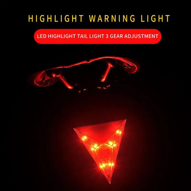 Sale Waterproof Adjustable Mountain Bike Tail Light Flash Safety Warning Lamp 7