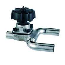 3/"-3,0 дюймов из нержавеющей стали 304 санитарный u-тип мембранный клапан