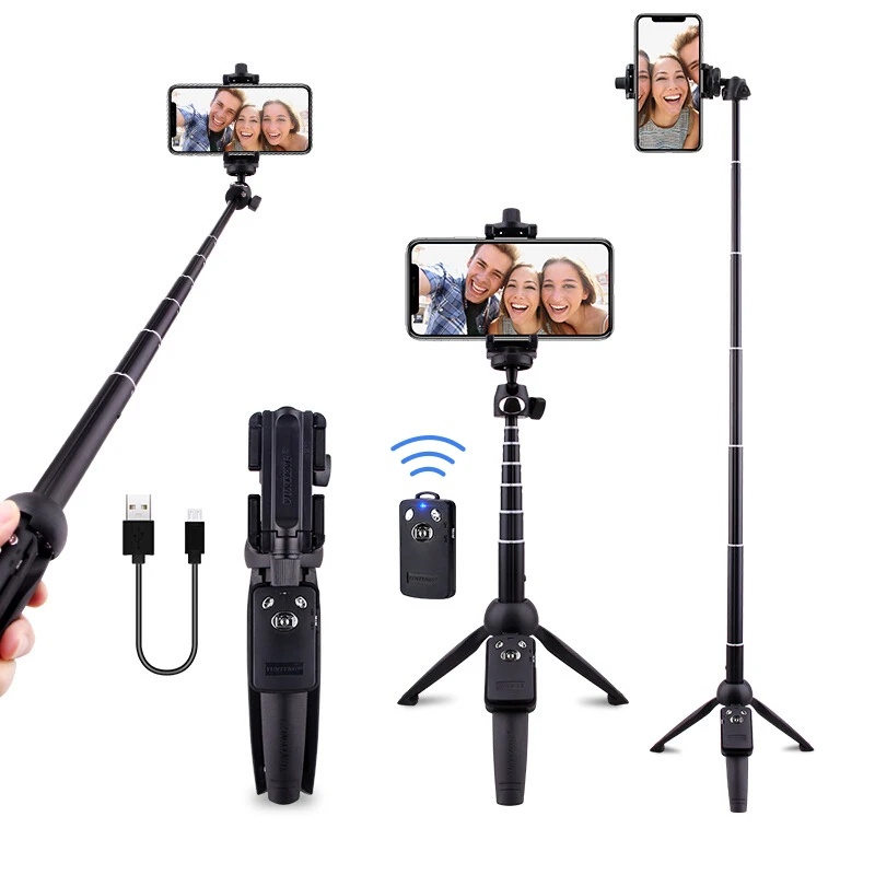 Yunteng Wireless Selfie Stick Tripod Monopod with Bluetooth Remote Shutter Universal for iPhone XS X 7plus Xiaomi Smartphones |