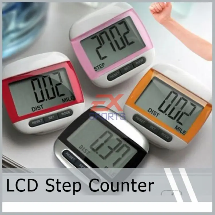 1Piece Step Pedometers Multifunction Run Step Pedometer Large LCD