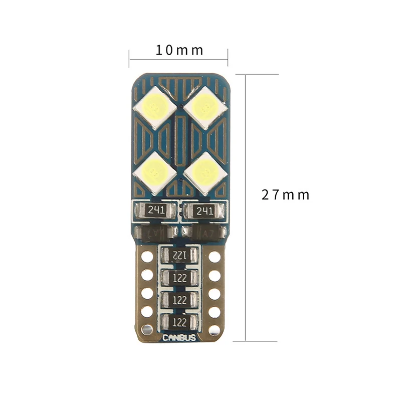 Автомобильный Smd T10 W5W CANBUS Авто светодиодный светильник без ошибки Obc супер яркая