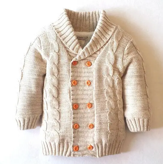 Boys Cardigan Knitting Pattern Spring Thick Warm Velvet