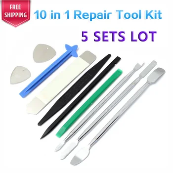 

X 5 10 In 1 Spudger Disassembly Mobile Cell Phone Opening Pry Tools Repair Tool Kit For iPad For iPhone 4 5S 6 Plus For Samsung