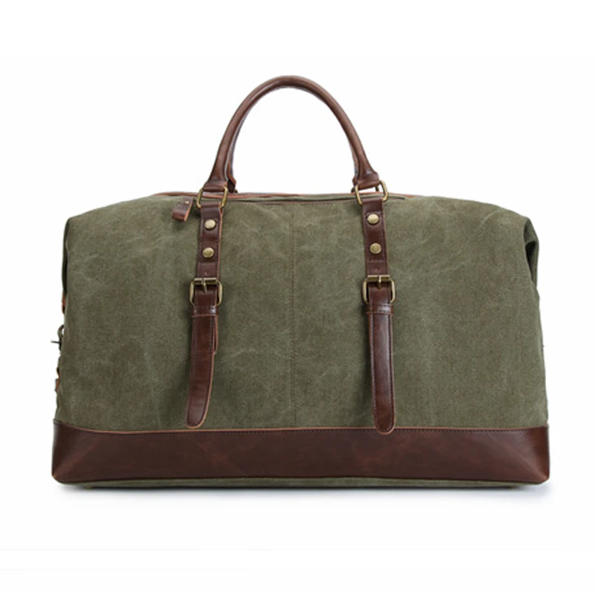 Винтажная кожаная сумка для путешествий большой вместимости, мужская сумка для ручной клади, сумка для путешествий, парусиновая сумка для путешествий, многофункциональные сумочки для мужчин